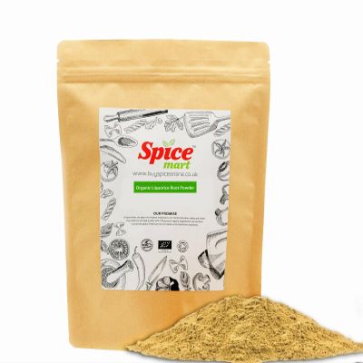 225g | Organic Whole Spices | Ground Spices | Herbs | Seeds | Chilli | Superfoods Soil Association Certified (Organic Liquorice Root Powder)