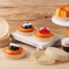 Zerodeko 100 Pcs Baking Cake Paper Mold Muffins Cups 4 Inch Baking Cups Mini Tart Cups Tray Mold Oven Baking Containers Dessert Cup Food Grade Parchment Paper view 3