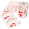 1 Roll Valentines Day Toilet Paper Romantic Love Heart Printed Toilet Paper Happy Anniversary for Wedding Valentines Day view 1