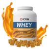 ICON Nutrition Whey Protein Powder  Salted Caramel  High Protein, Grass Fed, Low Carbs & Fat, Complete Amino Acid Profile, Cold Shakes or Mix with Foods  2.27kg, 71 Servings view 1