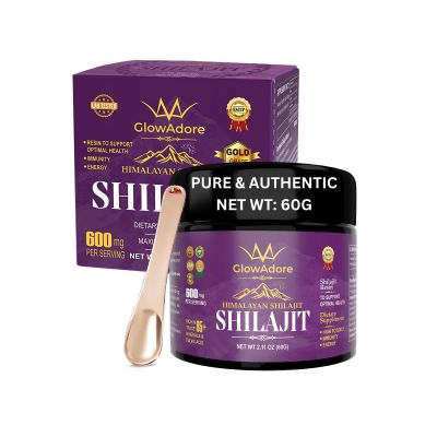 GlowAdore Wellness Nest Shilajit Gold  Premium Shilajit Resin, 100% Pure Shilajit Himalayan Resin for Men  Vitality & Immune System Booster, Silajit Original, 60g