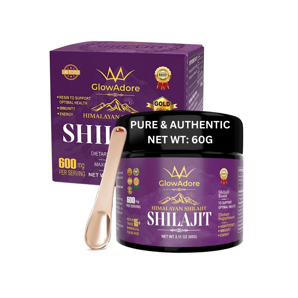GlowAdore Wellness Nest Shilajit Gold  Premium Shilajit Resin, 100% Pure Shilajit Himalayan Resin for Men  Vitality & Immune System Booster, Silajit Original, 60g