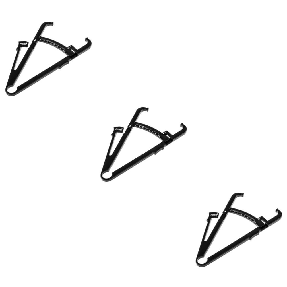 Mobestech 3pcs Body Fat Caliper Tape Measure Fitness Tool for Waist Arms Thigns Fat Charts Body Measurement Tracker
