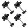 Meprotal 4 Pack Arm Adjustment Knobs for Rollators Walker Replacement Parts, Replacement Pentagram Knob with M6 Screws and Washers view 1
