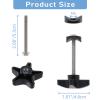 Meprotal 4 Pack Arm Adjustment Knobs for Rollators Walker Replacement Parts, Replacement Pentagram Knob with M6 Screws and Washers view 2