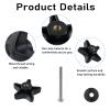 Meprotal 4 Pack Arm Adjustment Knobs for Rollators Walker Replacement Parts, Replacement Pentagram Knob with M6 Screws and Washers view 3
