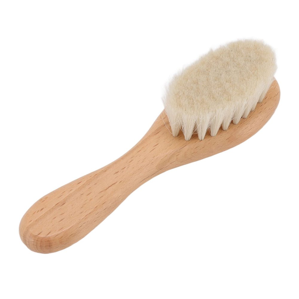 ANKROYU Soft Bristles Styling Beard Brush, Nursing Wooden Brush, Bathing Wool Brush, Wooden Wool Brush, Beard Hair Cleaninged Tool, for All Types and Styles of Hair