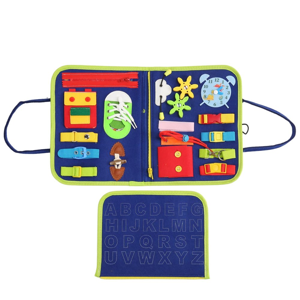 Ejoyous Fidget Blanket for Dementia, Sensory Blanket Memory Loss Fidget Toys Gift and Activities Fidget Pad for Seniors, for Elderly Dementia Anxiety Relief Improves Mental Stimulation