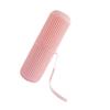 PartyKindom Travel Toothbrush Holder and Tooth-Brushing Cup Pink, Portable Toothpaste Container with Lid, Compact Storage Box for Home and Travel Use view 1