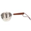 SUNMME Pour Oil Small Pot Turkish Coffee Pot Chocolate Warmer Metal Coffee Pot Reusable Saucepan Pasta Pan Saucepan Stainless Steel Cooking Utensils Silver Mini view 1