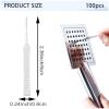 100Pcs Deep Detail Crevice Shower Head Nozzle Cleaning Brushes Small Portable Cleaning Brush Anti-Clogging Shower Head Cleaner for Shower Head Phone Hole view 2