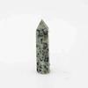 EPEDIC 1pc 85mm-95mm Natural Polished Kiwi Jasper Point Crystal Tower Gift view 1