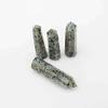 EPEDIC 1pc 85mm-95mm Natural Polished Kiwi Jasper Point Crystal Tower Gift view 3