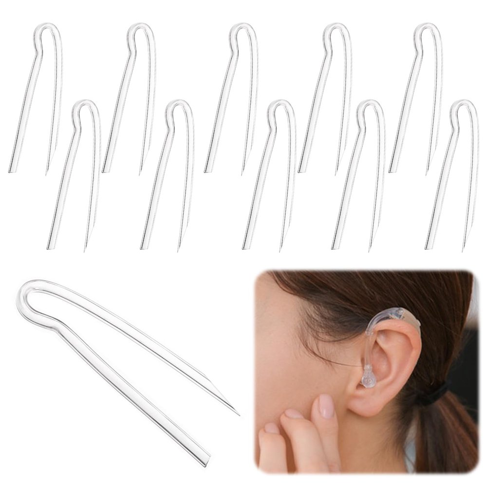 10pcs Hearing Aid Tubes, Lightweight Sturdy Hearing Aid Tubes NHS Suitable for Most Hearing Aids Tubes, Flexible Hearing Aid Tubing Replacement Transmitting Clear Sound(3.1 * 2.0mm)