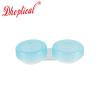 Dhoptical 100Pcs Contact lens case Colorful Contact Lens Holder Box Left/Right Eyes (Blue transparent) view 2