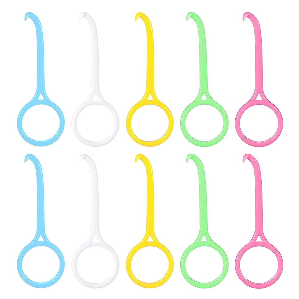 10Pcs Portable Aligner Removal Tool Colorful Teeth Straightening Hook Kits Invisible Brace Tooth Removal Tool for Oral Care Tooth Cleaning