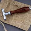 Haryali London Shaving Kit - 3 Pc Wooden Shaving Kit - Double Edge Safety Razor - Super Badger Shaving Brush - Shaving Stand from Wood and Stainless Steel - Sustainable Shaving Set as a Gift Set view 2