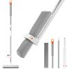 Glvyou Sponge Mop with Replacement Sponge Head Hands Free Self Wringing Mop with 47.2 Inch Ergonomic Handle Absorbent Foam Mop Sponge Squeeze Mop Reusable Sponge Floor Mop for Home Floor Cleaning ! view 2
