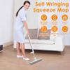 Glvyou Sponge Mop with Replacement Sponge Head Hands Free Self Wringing Mop with 47.2 Inch Ergonomic Handle Absorbent Foam Mop Sponge Squeeze Mop Reusable Sponge Floor Mop for Home Floor Cleaning ! view 3