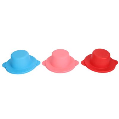 3pcs Silicone Wax Melting Bowl, Wide Margin Hair Removing Non Stick Wax Warmer Replacement Pot