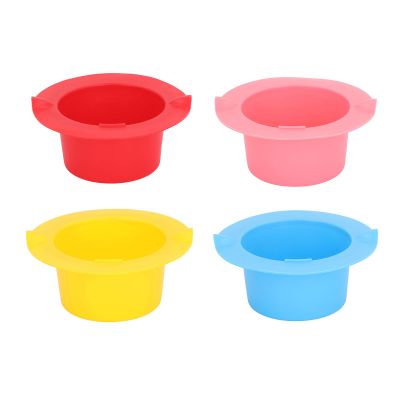 4 Colors Wax Melting Bowl, Silicon Wax Heating Liner, Narrow Edge Silicone Wax Warmer Liner