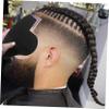 Mipcase Hairline Enhancing Card and Beard Guide Shaping Template 4pcs Black Mens Hairline Shaping Tool for Hair Fiber Application Grooming and Styling view 3