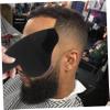 Mipcase Hairline Enhancing Card and Beard Guide Shaping Template 4pcs Black Mens Hairline Shaping Tool for Hair Fiber Application Grooming and Styling view 4
