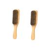 Angoily 2pcs Men's Beard Brush Bristle Beard Styling Maker Portable for Men Fine Tooth Comb view 1