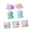 Cabilock 4pcs Dinosaur Ornaments Resin Mini Dinosaur Statues Car Adornment for Boys and Girls Arts Crafts Figures view 4