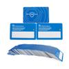 100 PCS Professional Anti-Blue Light Test Card PVC Material eyeglasses lense test tool view 1