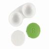 Dhoptical 50 PCS Contact lens case coloful large size Bulk Box Holder Container, Contact Lens Case Set (yellow) view 3