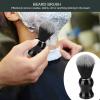 ANKROYU 3pcs Beard Shaving Brush Set, Men Beard Shaving Tool, Men Beard Cleaning Face Hair Style Tool Set with Beard Shaving Stand Beard Shaving Brush Beard Bowl view 2