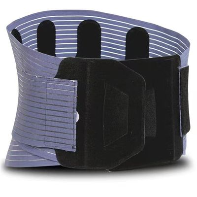 Breathable Back Brace Waist Back Support Belt Work Lumbar Decompression Belt Men Women Lower Back Brace To Stabilize The Lumbar Spine & Relieve Lower Back Pain (Color : Blue Grey, Size : L)