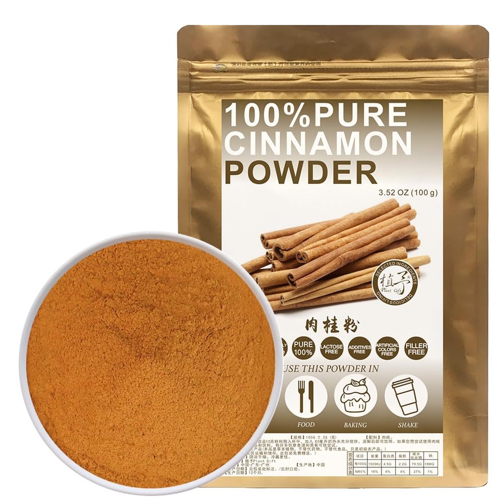 100% Natural Pure Cinnamon powder 100g/3.52oz  Delicate Flavor and Aroma, Great For Cooking, Smoothies, Lattes, Tea