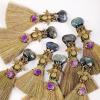 PUCHEN Witch Altar Broom | Natural Small Wiccan Ritual Broom, Miniature Home Decor, Crystal Wand Points, Keychain Craft Pendant, Wall Decor view 2