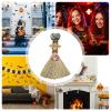 PUCHEN Witch Altar Broom | Natural Small Wiccan Ritual Broom, Miniature Home Decor, Crystal Wand Points, Keychain Craft Pendant, Wall Decor view 4