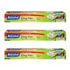 3 X PVC Free Cling Film with Easy-Cut 32.5cm x 20m - Pack of 3 | Easy-Cut Design | Kitchen Essential | Total 60m of Cling Film (Pack of 3) view 1