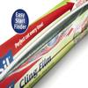 3 X PVC Free Cling Film with Easy-Cut 32.5cm x 20m - Pack of 3 | Easy-Cut Design | Kitchen Essential | Total 60m of Cling Film (Pack of 3) view 3
