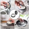 2Pcs Stainless Steel Scrubber with Handle, Steel Wool Scrubber Tool for Cleaning Dishes, Scrubbing Scouring Brush Pad for Kitchen Pots, Pans, Sink view 4