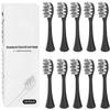 10 Pack Replacement Brush Heads Compatible with Oclean Electric Toothbrush Heads for Oclean Spark, Flow, X Pro, X Pro Elite, X Pro Digital, X Lite, X10, X Ultra, Air2, F1 (Black) view 1