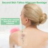 20Pcs Clear Adhesive Skin Covers, 12x10CM Transparent Bandage Waterproof, Tattoo Aftercare Bandage, Stretch Adhesive Second Skin Film Bandages fo Dressing Swimming Shower view 3