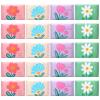 PerKoop 100 Pack Pocket Tissues Travel Slim Packs Small Facial Tissues Wallet Size Toilet Paper for Travel Guest Wedding Supplies, 4 Styles(Cute Floral) view 1