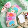 PerKoop 100 Pack Pocket Tissues Travel Slim Packs Small Facial Tissues Wallet Size Toilet Paper for Travel Guest Wedding Supplies, 4 Styles(Cute Floral) view 4