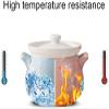 Ceramic Casserole Dish With Lid,Round White Ceramic Tureen Soup,Heat-resistant Earthenware Pot Ceramic Casserole,Stovetop Ceramic Clay Pot,Double Handle Hot Pot(Color:White,Size:6L) (White 4L) (W (Whi view 3