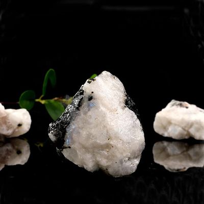 ARrase Home Collections Rough White Moonstone Raw Stone Natural Stones Bulk for Tumbling Crystals,50g (Size : 100g)