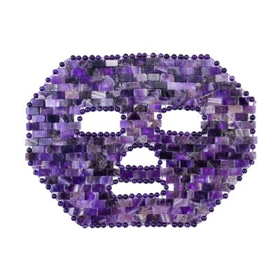 Home Collections Purple Crystal Jade Face Mask Gua Sha Scraper Massager Roller Set Natural Amethyst Gouache Stone,Type 6 (Color : Type 2)
