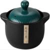 Ceramic Casserole Dishes Household Small,Heat-resistant Soup Casserole,Kitchen Gas Casserole,Special Stone Pot For Yellow Stewed Chicken Claypot Rice(Size:4.2L,Color:Blue) (Yellow 2.3L) (Blue 2.3 (Gre view 1