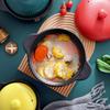 Ceramic Casserole Dishes Household Small,Heat-resistant Soup Casserole,Kitchen Gas Casserole,Special Stone Pot For Yellow Stewed Chicken Claypot Rice(Size:4.2L,Color:Blue) (Yellow 2.3L) (Blue 2.3 (Gre view 2