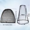 Wholelovein 4 Pack Gray & 4 Pack Black Mosquito Covers Wearable Head Net Face Mesh Protecting Net Mosquito Fly Insects Bugs Preventing for Outdoor Hiking Camping view 2