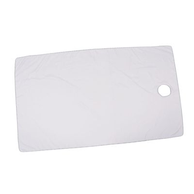 POPETPOP Massage Bed Sheet with Hole for Spa Beauty Salon Breathable Gray 120x200cm Sturdy Quick-Dry Bed Cover for Massage Couch